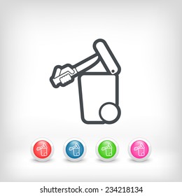 Separate waste collection icon