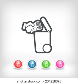 Separate waste collection icon