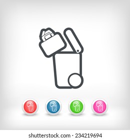 Separate waste collection icon