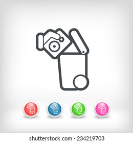 Separate waste collection icon