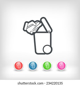 Separate waste collection icon