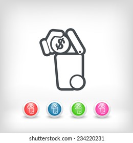 Separate waste collection icon
