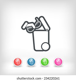 Separate waste collection icon