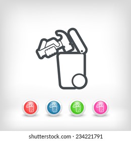 Separate waste collection icon