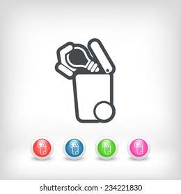 Separate waste collection icon
