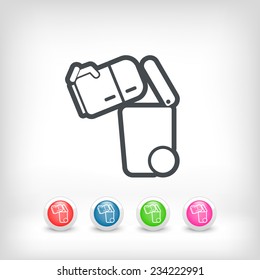Separate waste collection icon