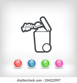 Separate waste collection icon