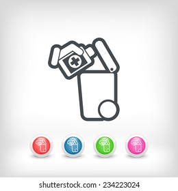 Separate waste collection icon