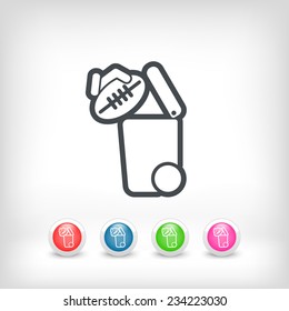 Separate waste collection icon
