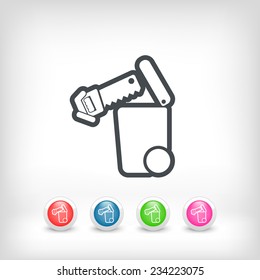 Separate waste collection icon