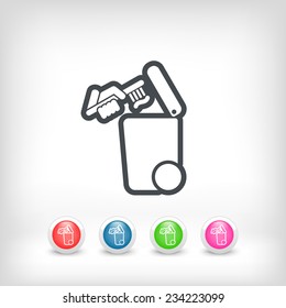 Separate waste collection icon