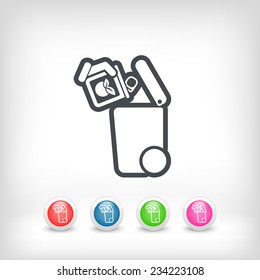 Separate waste collection icon