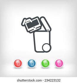 Separate waste collection icon