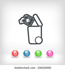 Separate waste collection icon