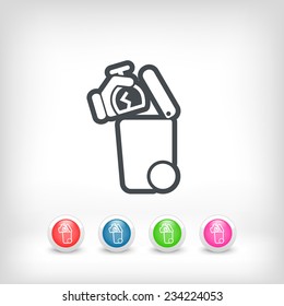 Separate waste collection icon