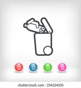 Separate waste collection icon