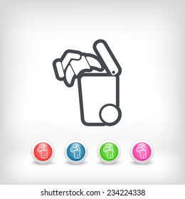 Separate waste collection icon