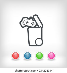 Separate waste collection icon