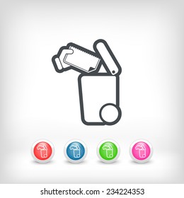 Separate waste collection icon
