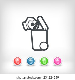 Separate waste collection icon