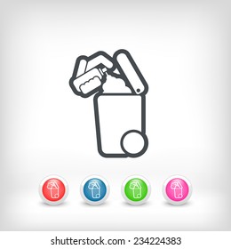 Separate waste collection icon