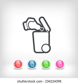 Separate waste collection icon
