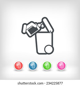 Separate waste collection icon