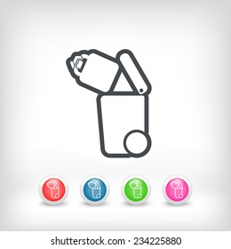 Separate waste collection icon