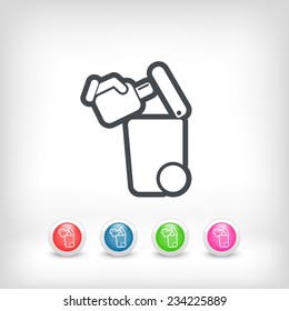 Separate waste collection icon