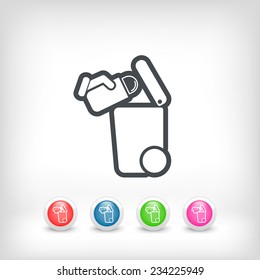 Separate waste collection icon