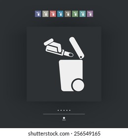Separate waste collection icon
