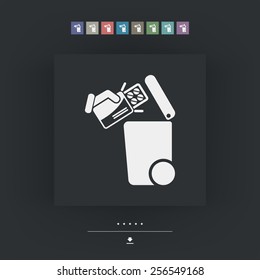 Separate waste collection icon