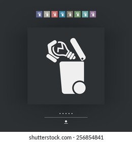 Separate waste collection icon