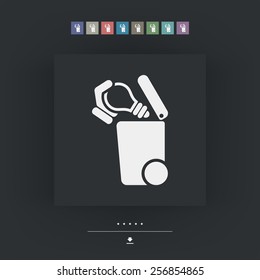 Separate waste collection icon