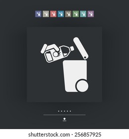 Separate waste collection icon