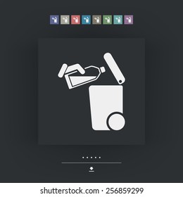 Separate waste collection icon