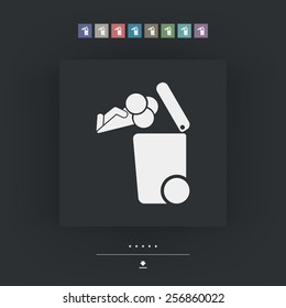 Separate waste collection icon