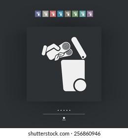 Separate waste collection icon