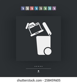 Separate waste collection icon