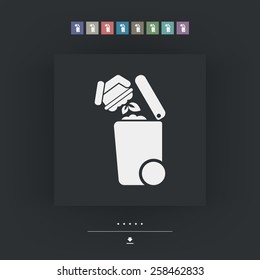 Separate waste collection icon