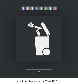 Separate waste collection icon