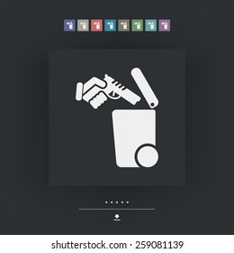 Separate waste collection icon