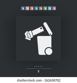 Separate waste collection icon
