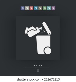 Separate waste collection icon