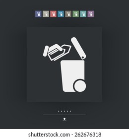 Separate waste collection icon
