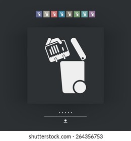 Separate waste collection icon