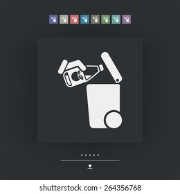 Separate waste collection icon