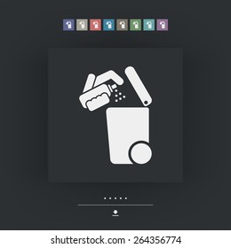 Separate waste collection icon