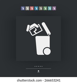Separate waste collection icon