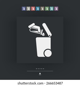 Separate waste collection icon
